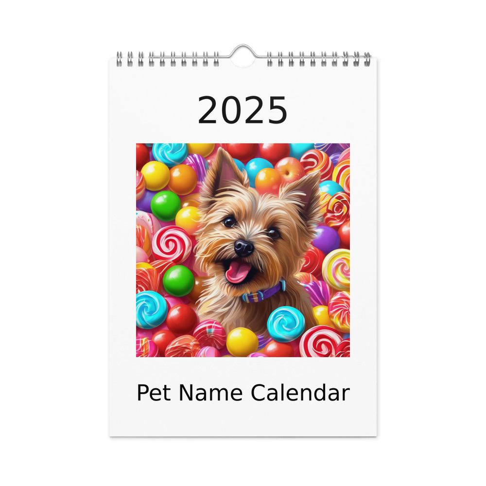 PugMug Custom Cairn Terrier Wall Calendar (2026)