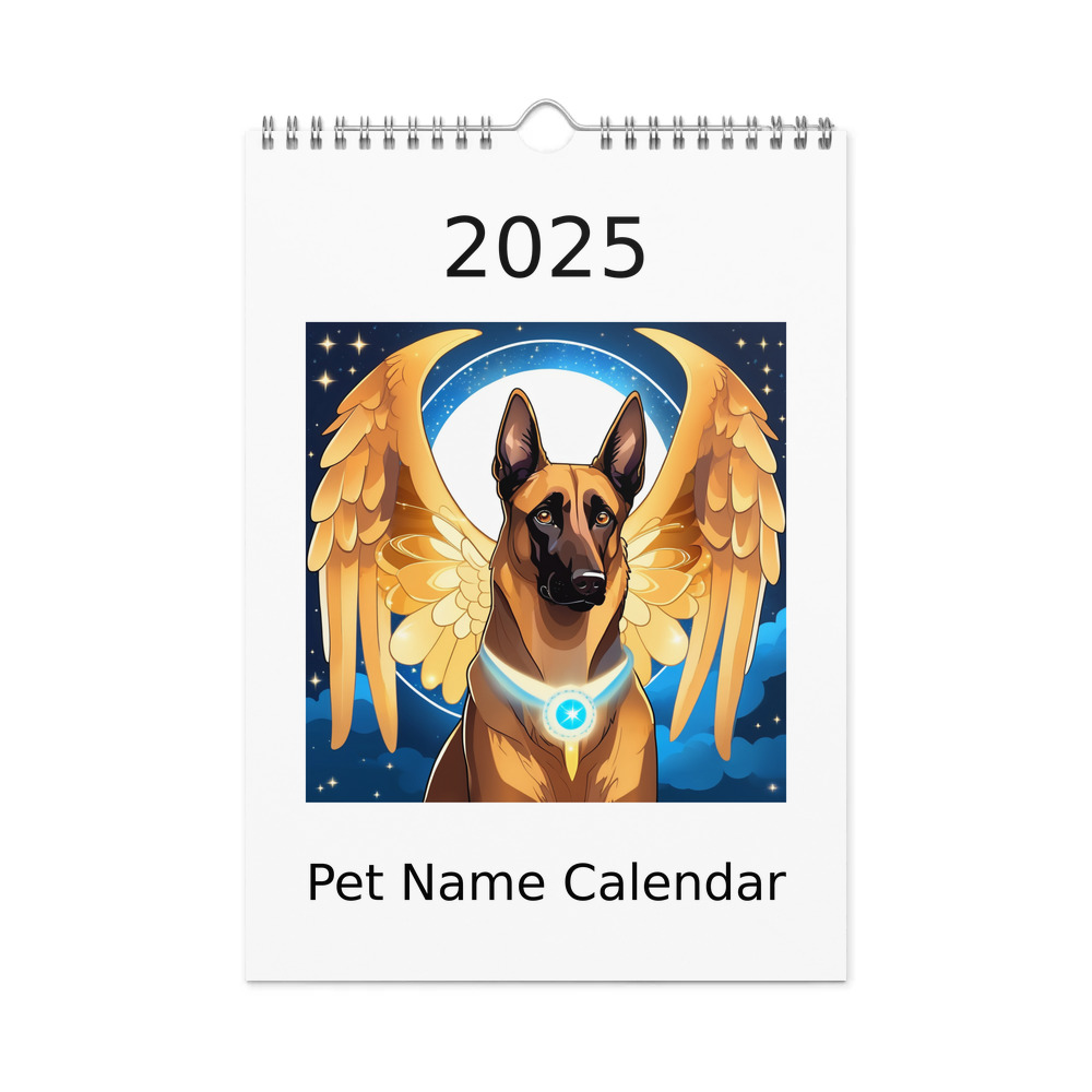 PugMug Custom Belgian Malinois Wall Calendar (2026)
