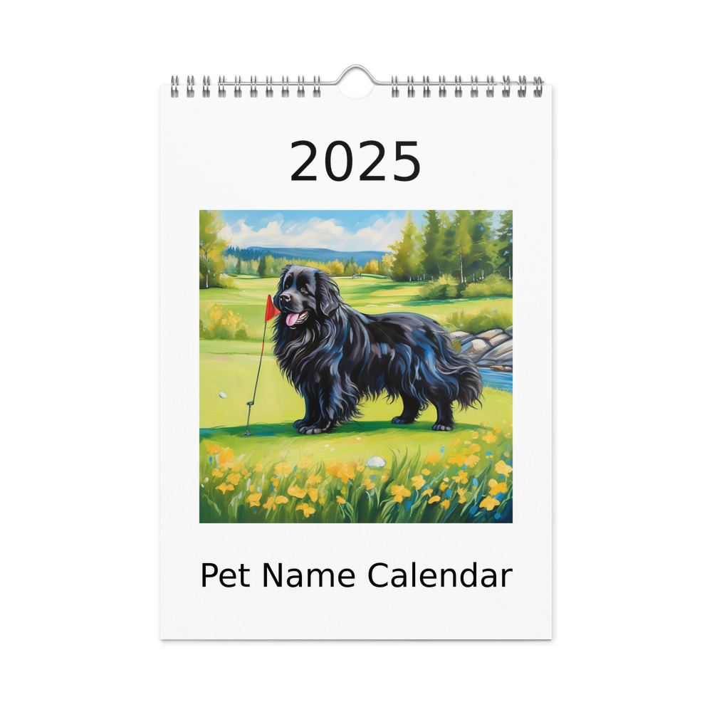 PugMug Custom Newfoundland Wall Calendar (2026)