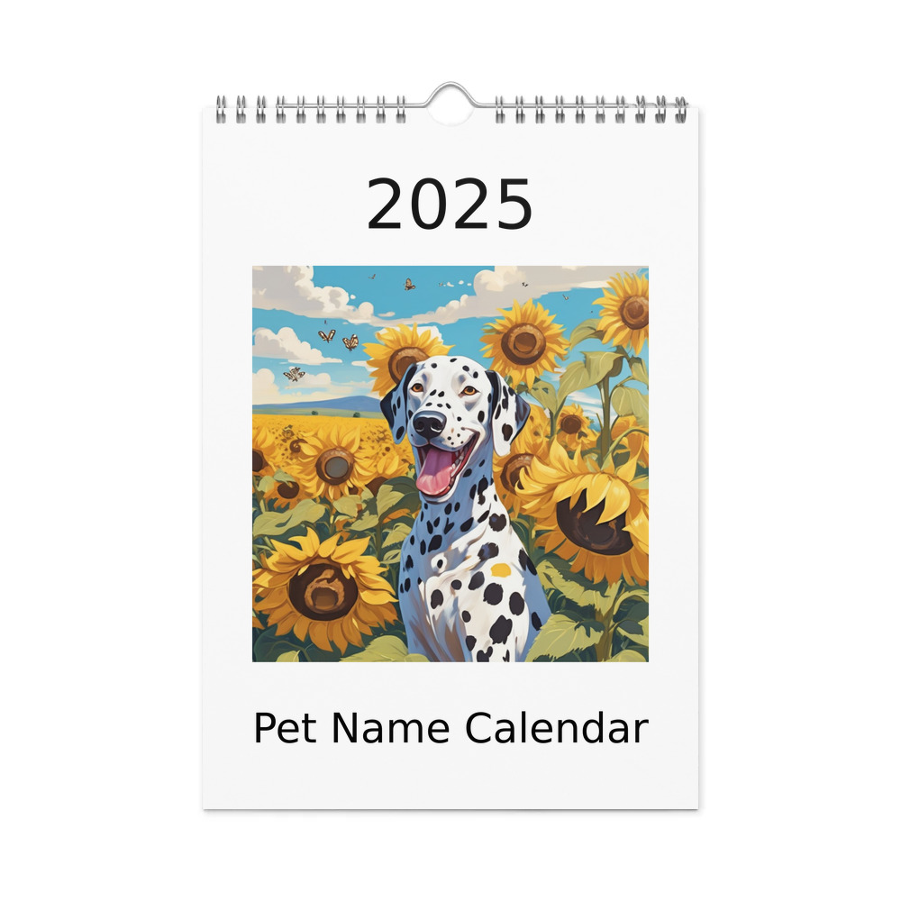 PugMug Custom Dalmatian Wall Calendar (2026)