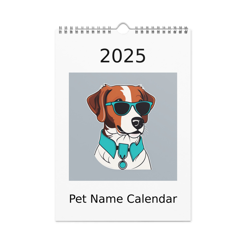PugMug Custom Brittany Dog Wall Calendar (2026)