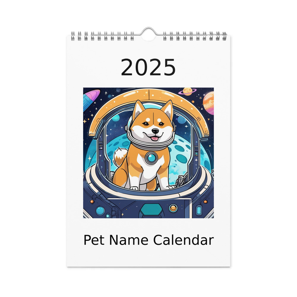 PugMug Custom Shiba Inu Wall Calendar (2026)