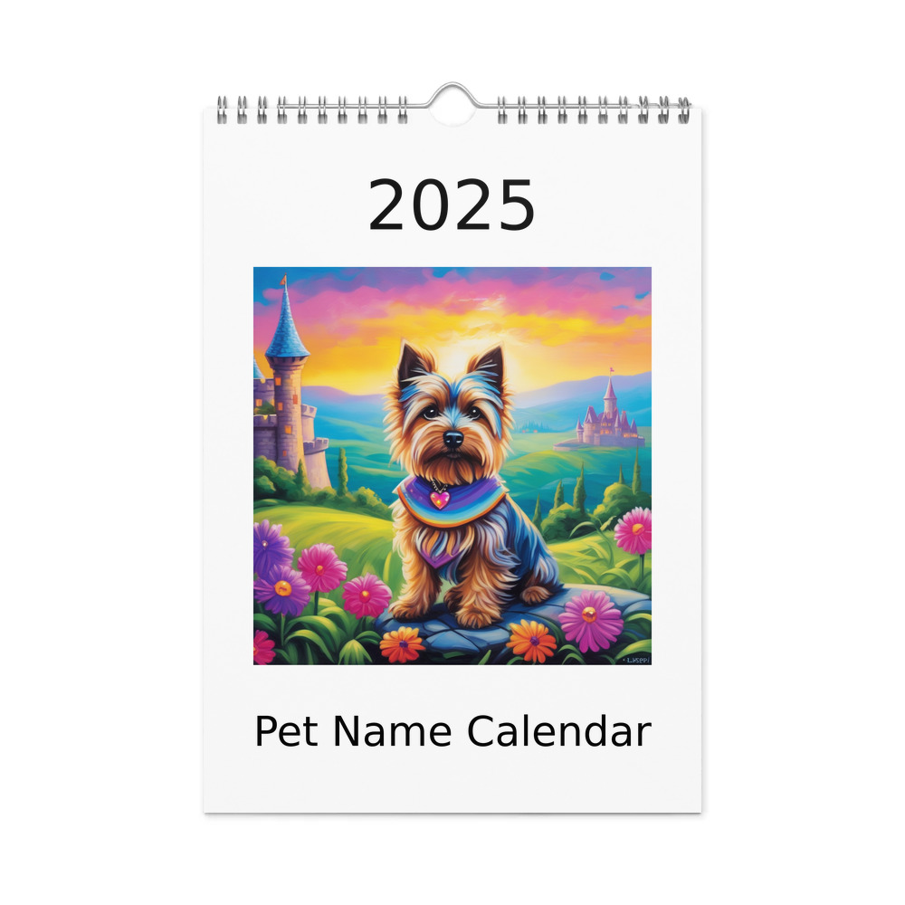 PugMug Custom Cairn Terrier Wall Calendar (2026)
