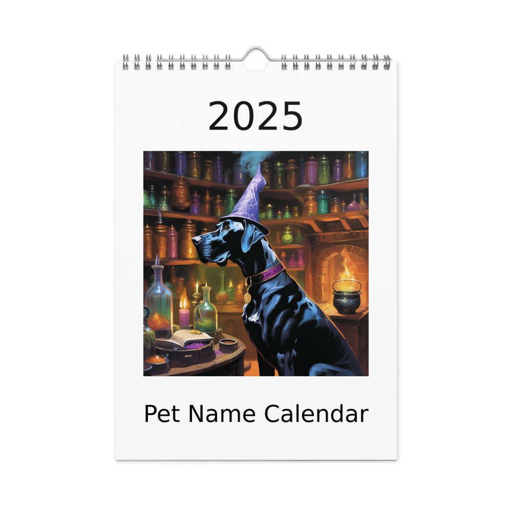 PugMug Custom Great Dane Wall Calendar (2026)