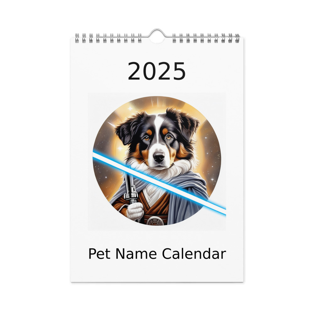 PugMug Custom Miniature American Shepherd Wall Calendar (2026)