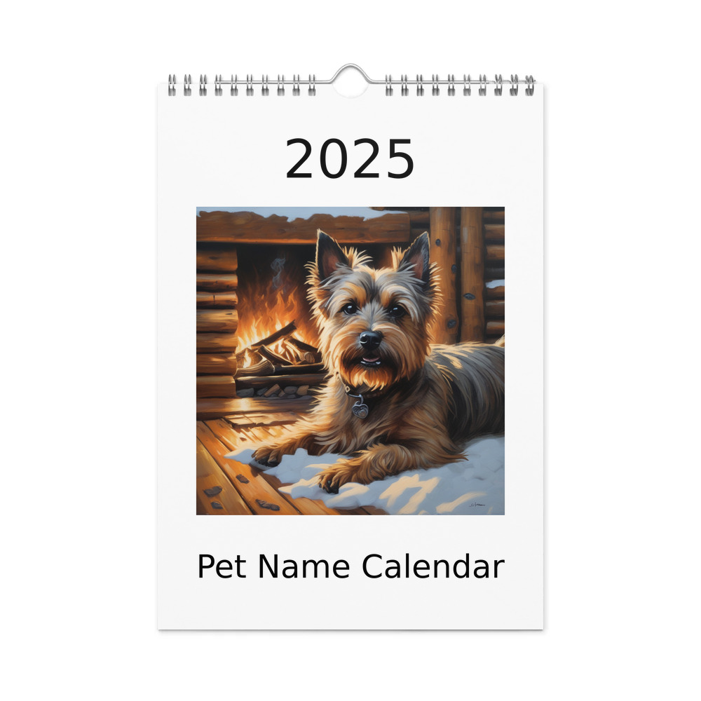 PugMug Custom Cairn Terrier Wall Calendar (2026)