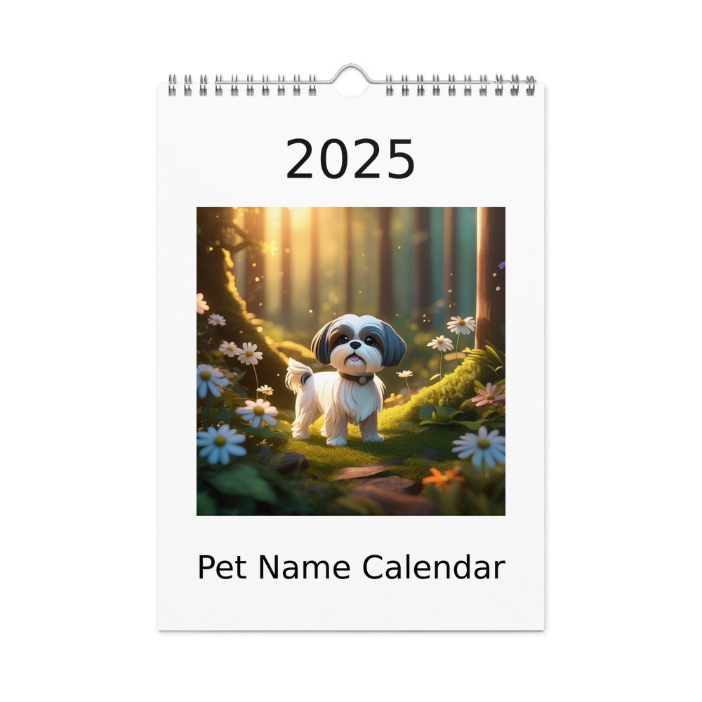 PugMug Custom Shih Tzu Wall Calendar (2026)