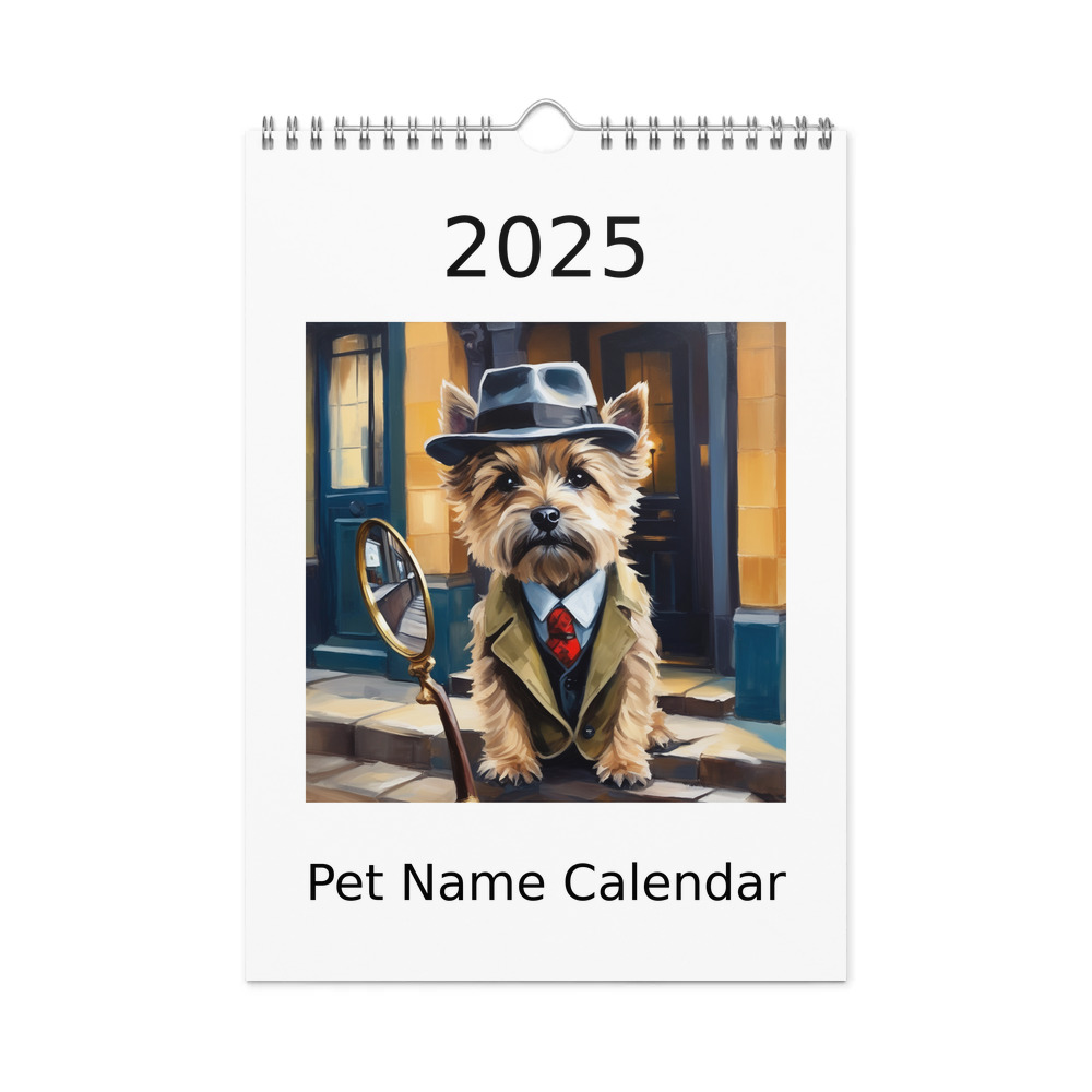 PugMug Custom Cairn Terrier Wall Calendar (2026)