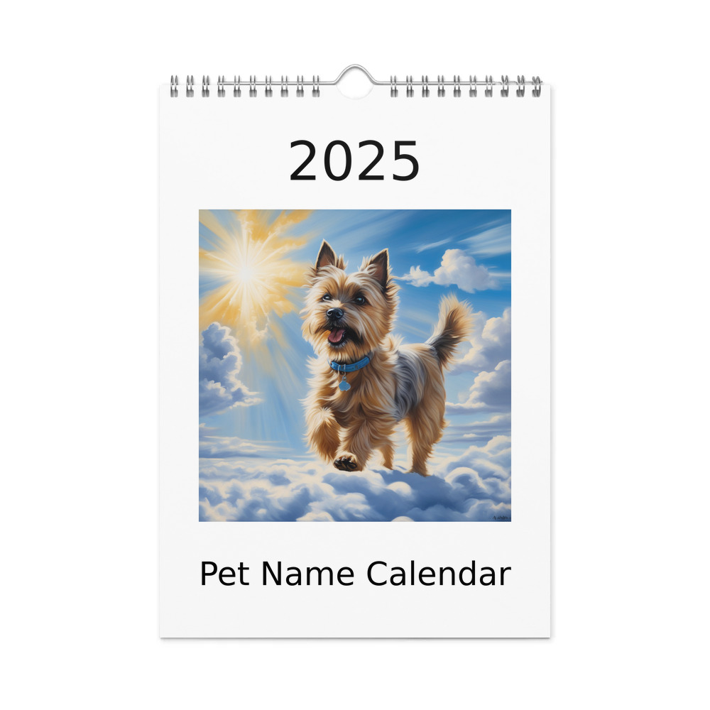 PugMug Custom Cairn Terrier Wall Calendar (2026)