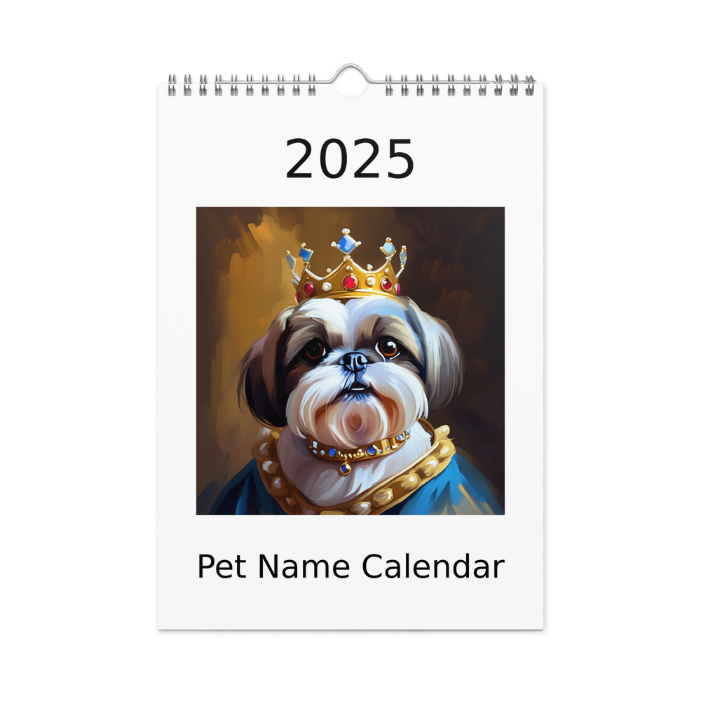 PugMug Custom Shih Tzu Wall Calendar (2026)