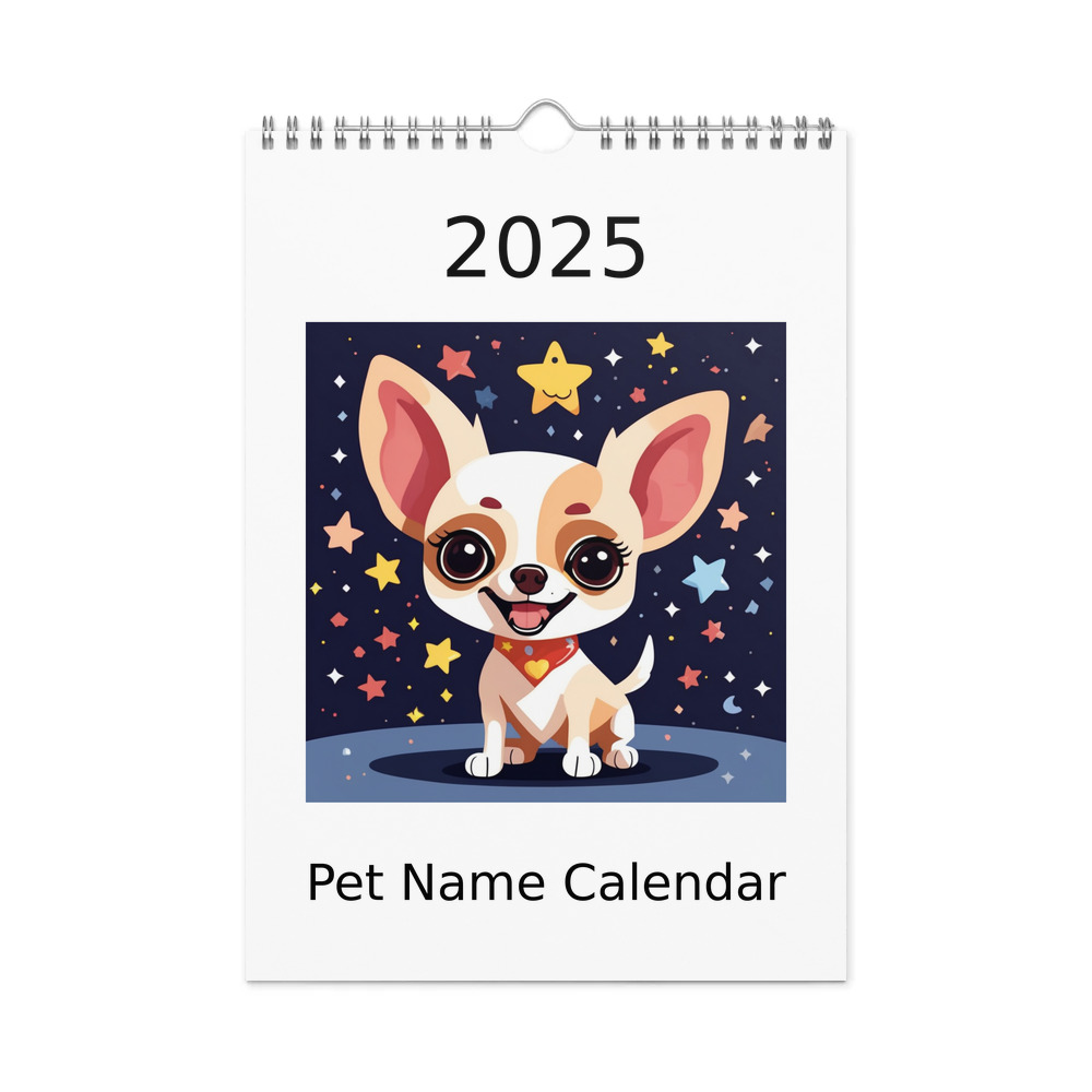 PugMug Custom Chihuahua Wall Calendar (2026)