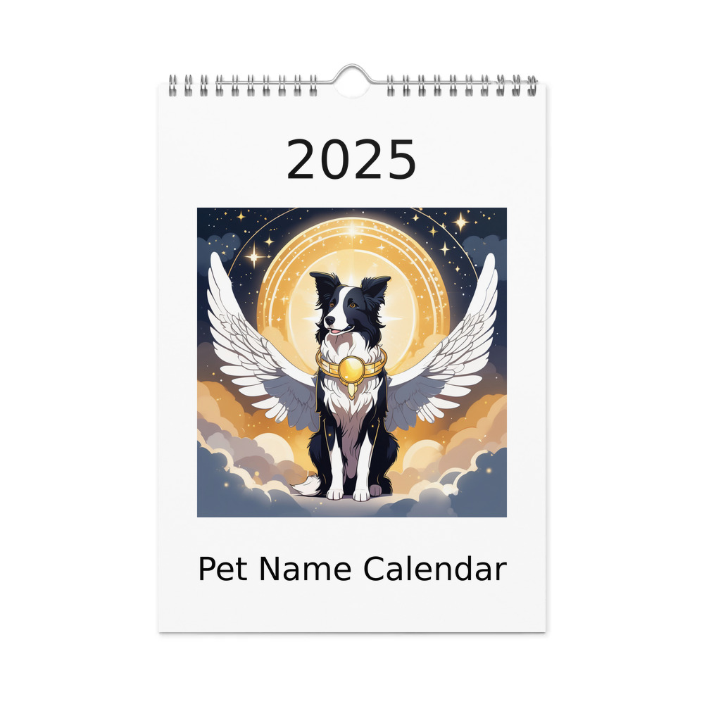 PugMug Custom Border Collie Wall Calendar (2026)