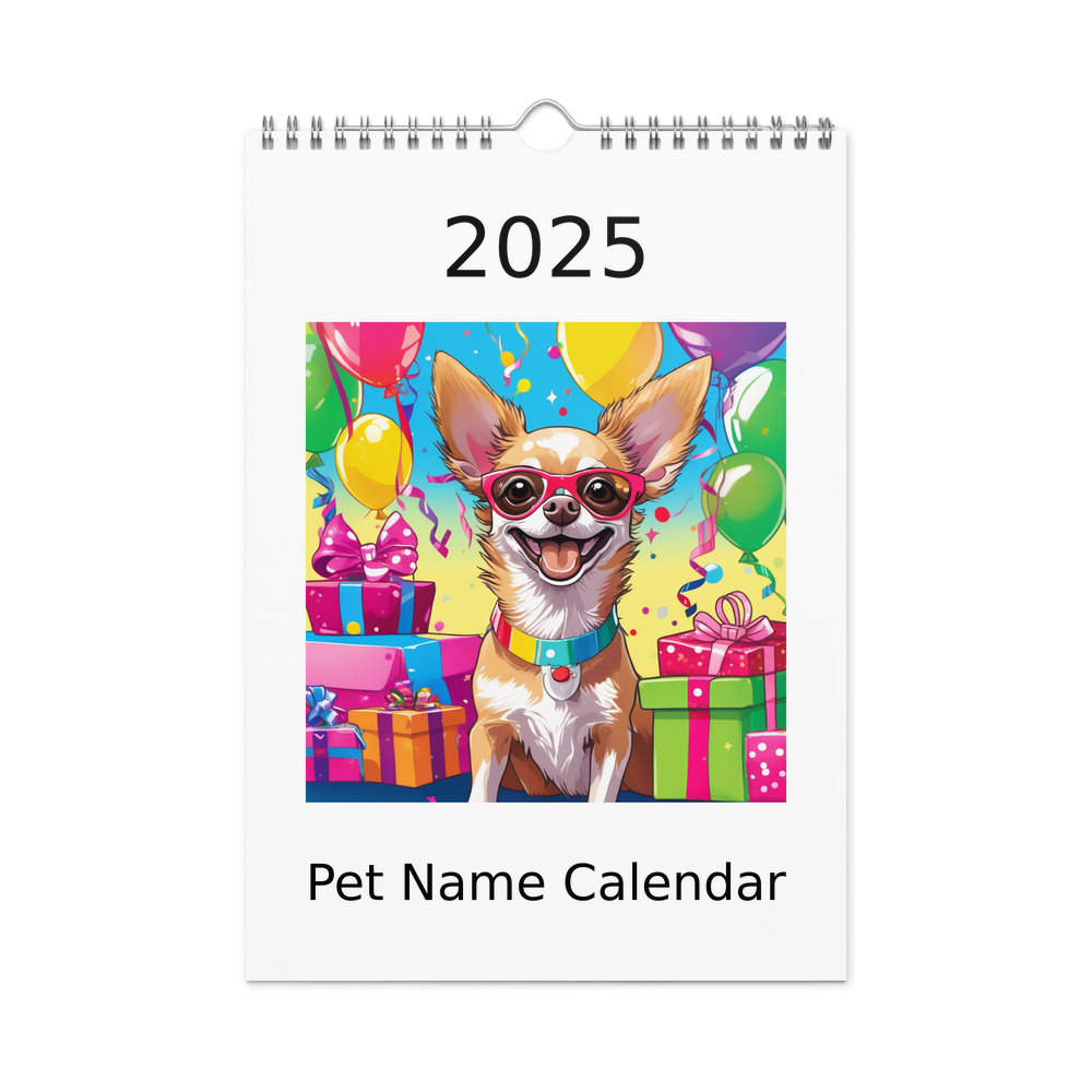 PugMug Custom Chihuahua Wall Calendar (2026)