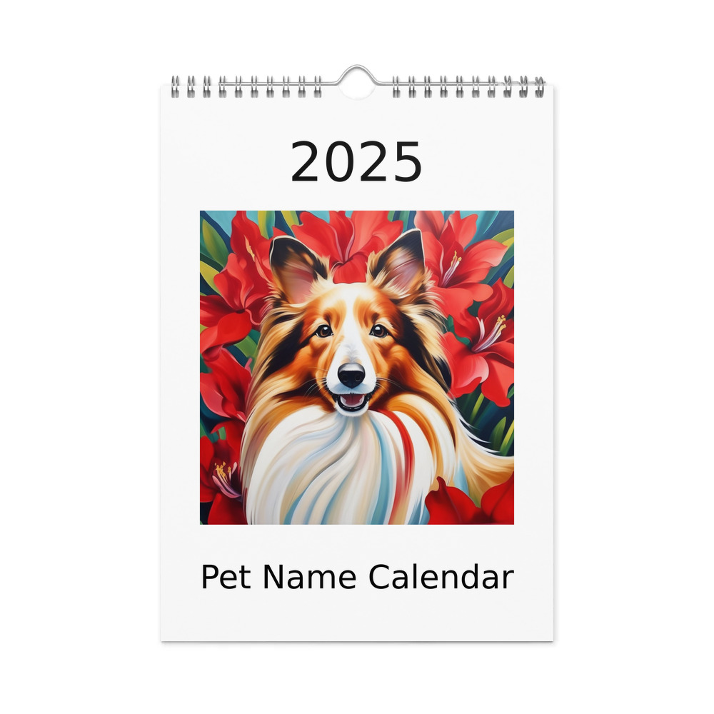 PugMug Custom Shetland Sheepdog Wall Calendar (2026)