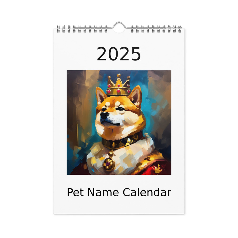 PugMug Custom Shiba Inu Wall Calendar (2026)