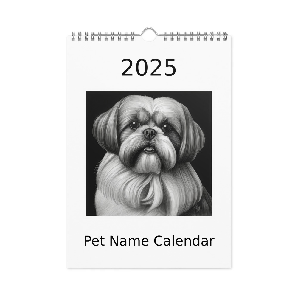 PugMug Custom Shih Tzu Wall Calendar (2026)