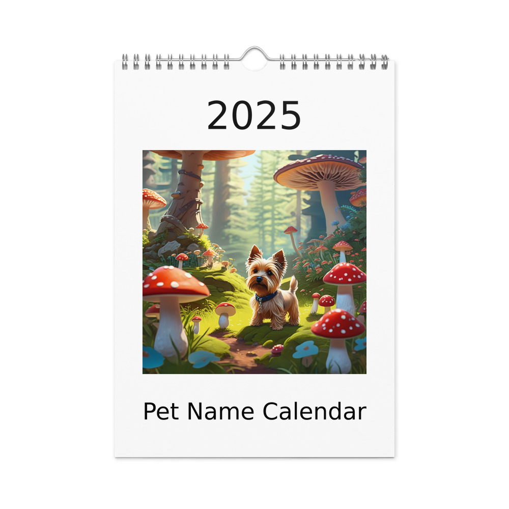 PugMug Custom Cairn Terrier Wall Calendar (2026)