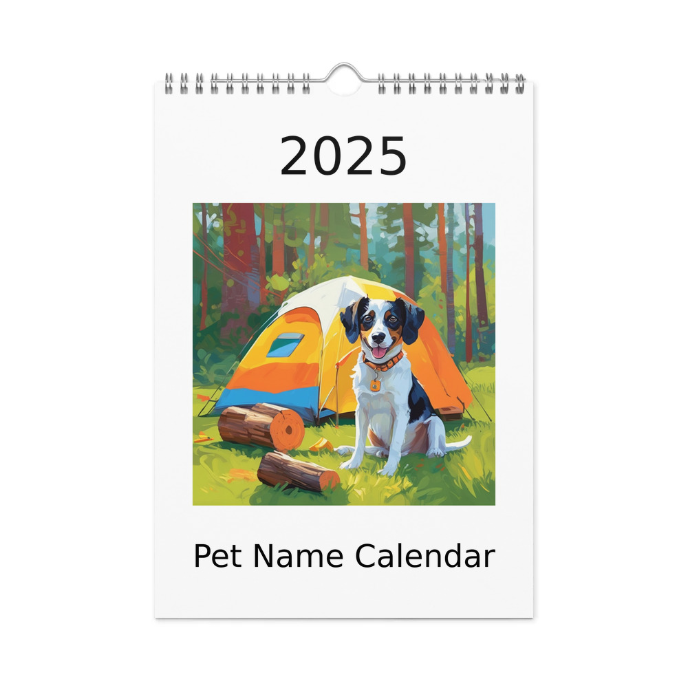 PugMug Custom Brittany Dog Wall Calendar (2026)