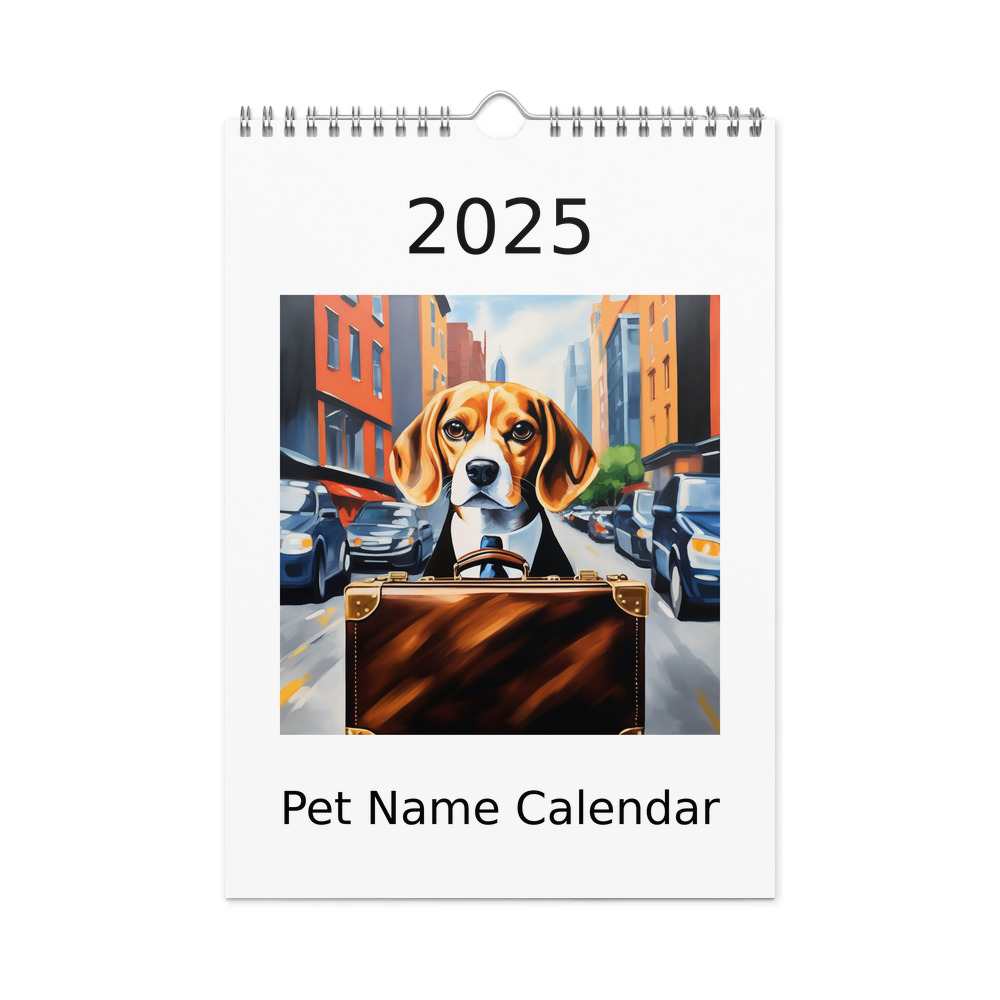 PugMug Custom Beagle Wall Calendar (2026)