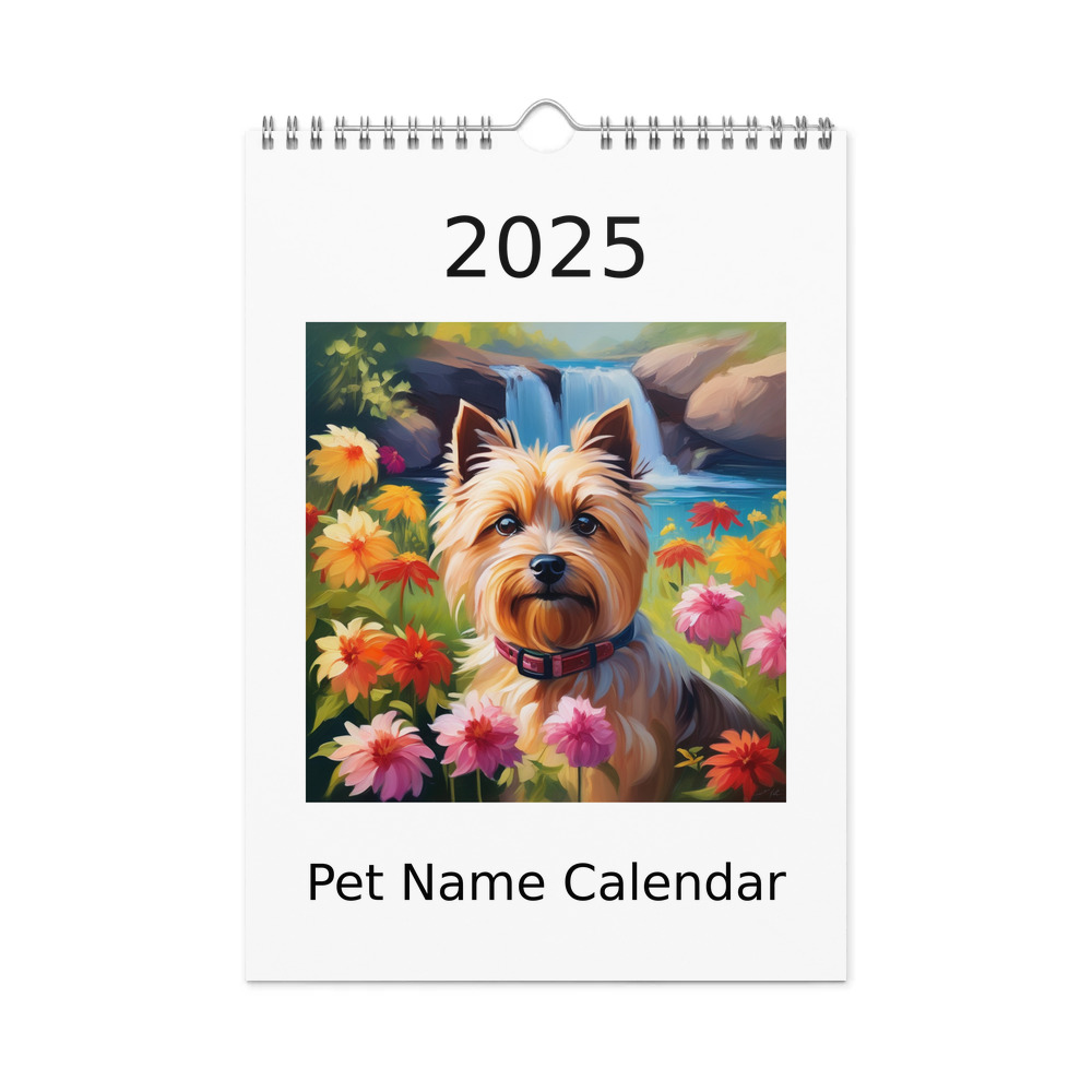 PugMug Custom Cairn Terrier Wall Calendar (2026)