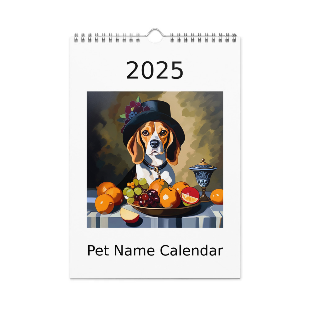PugMug Custom Beagle Wall Calendar (2026)