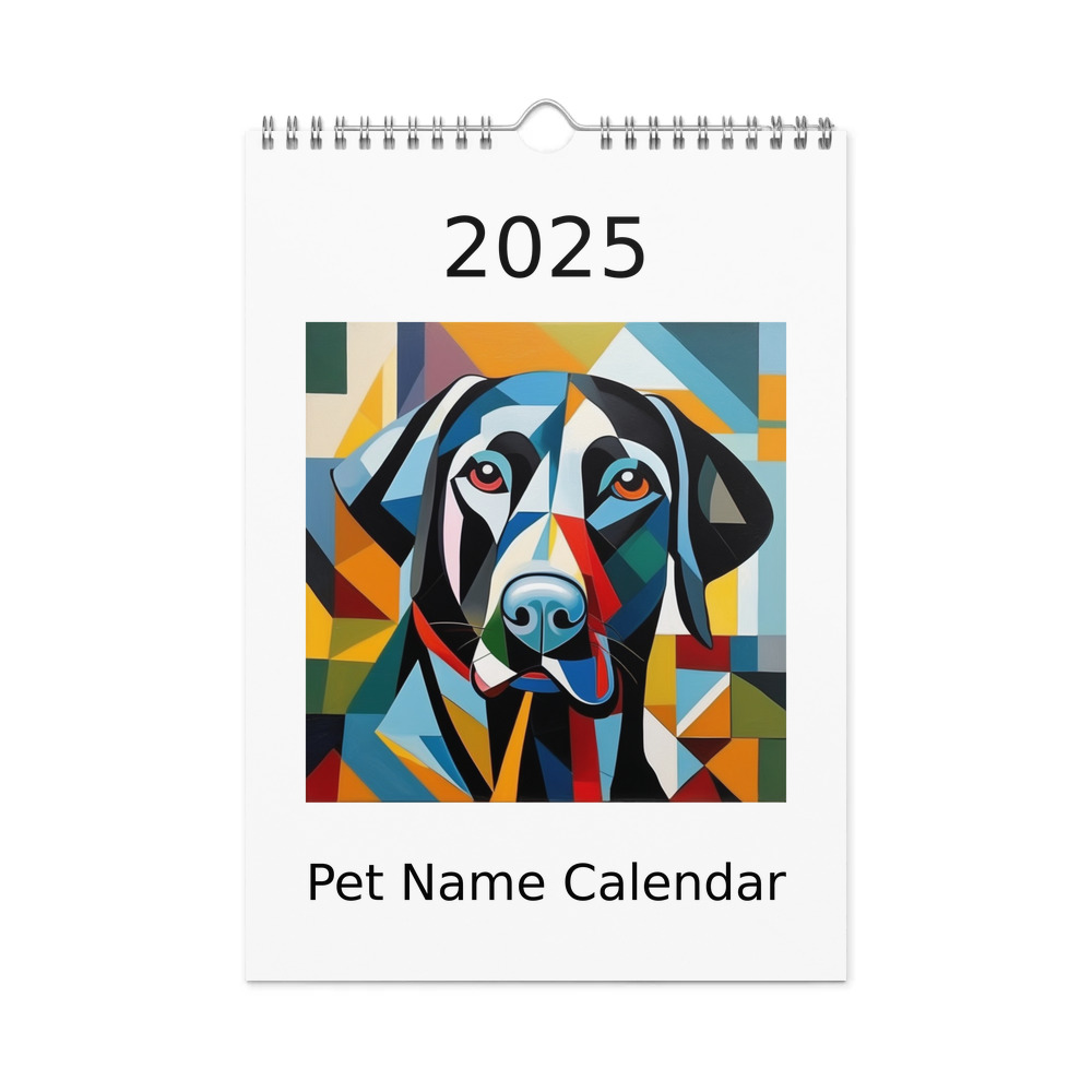 PugMug Custom Black Labrador Retriever Wall Calendar (2026)