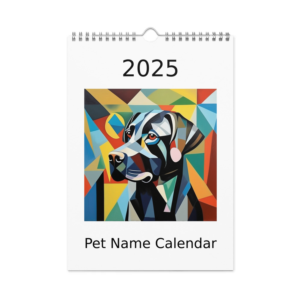 PugMug Custom Black Labrador Retriever Wall Calendar (2026)