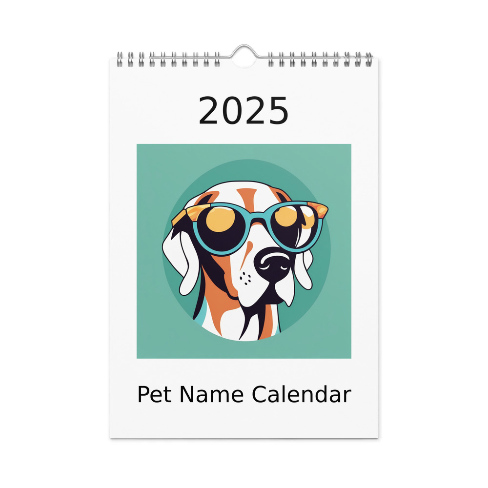 PugMug Custom Pointer Dog Wall Calendar (2026)