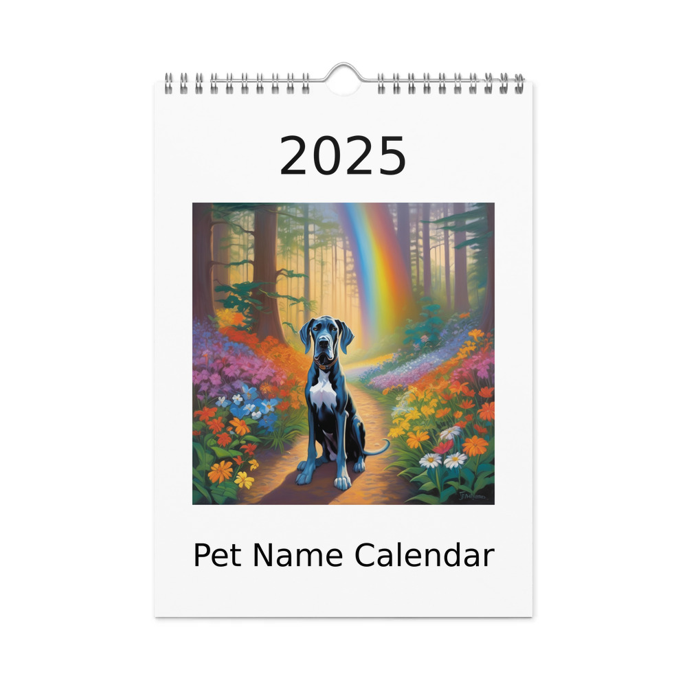 PugMug Custom Great Dane Wall Calendar (2026)