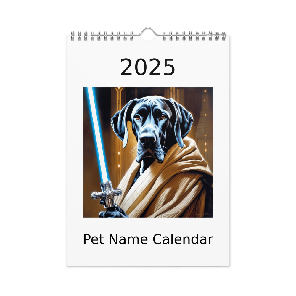 PugMug Custom Great Dane Wall Calendar (2026)