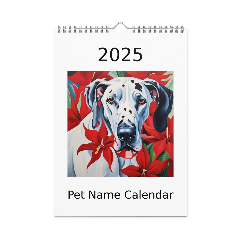 PugMug Custom Great Dane Wall Calendar (2026)