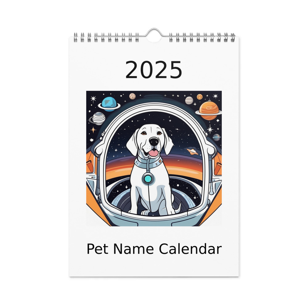 PugMug Custom Pointer Dog Wall Calendar (2026)
