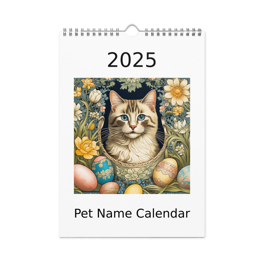 PugMug Custom Tabby Ragdoll Cat Wall Calendar (2026)