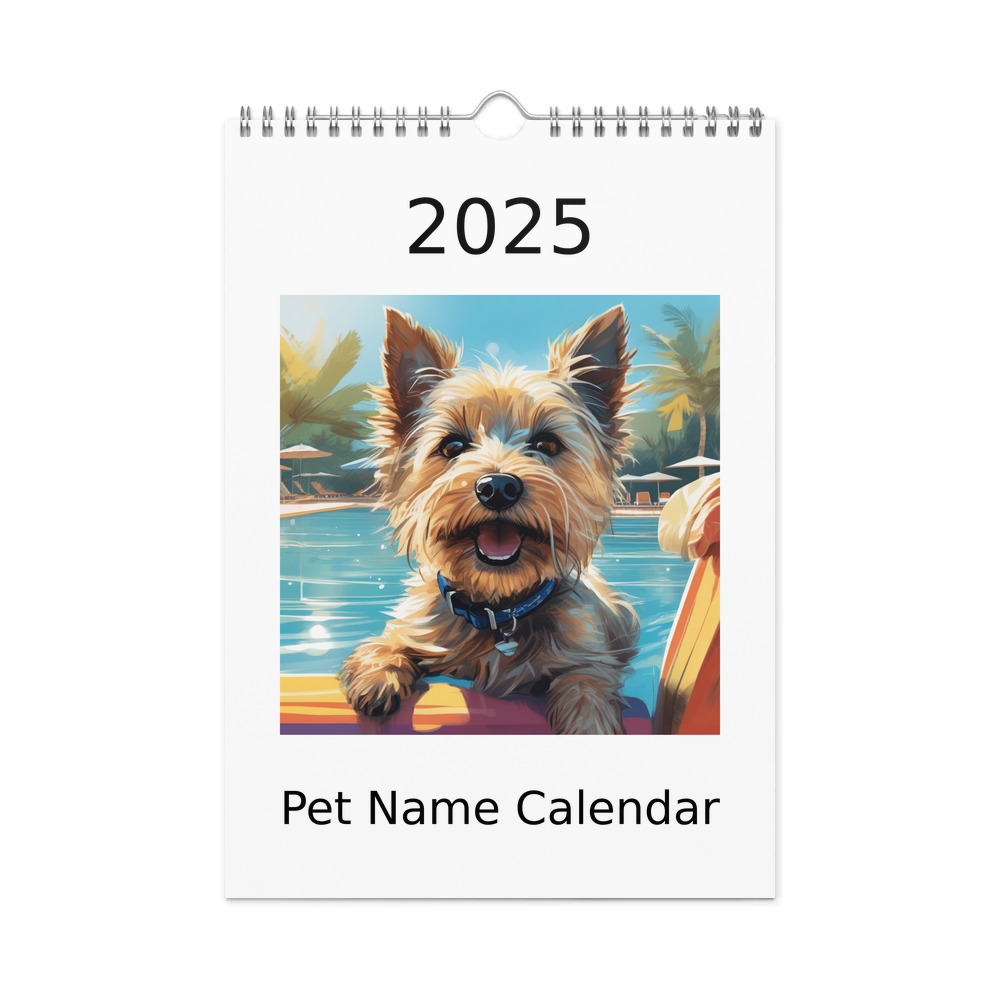 PugMug Custom Cairn Terrier Wall Calendar (2026)