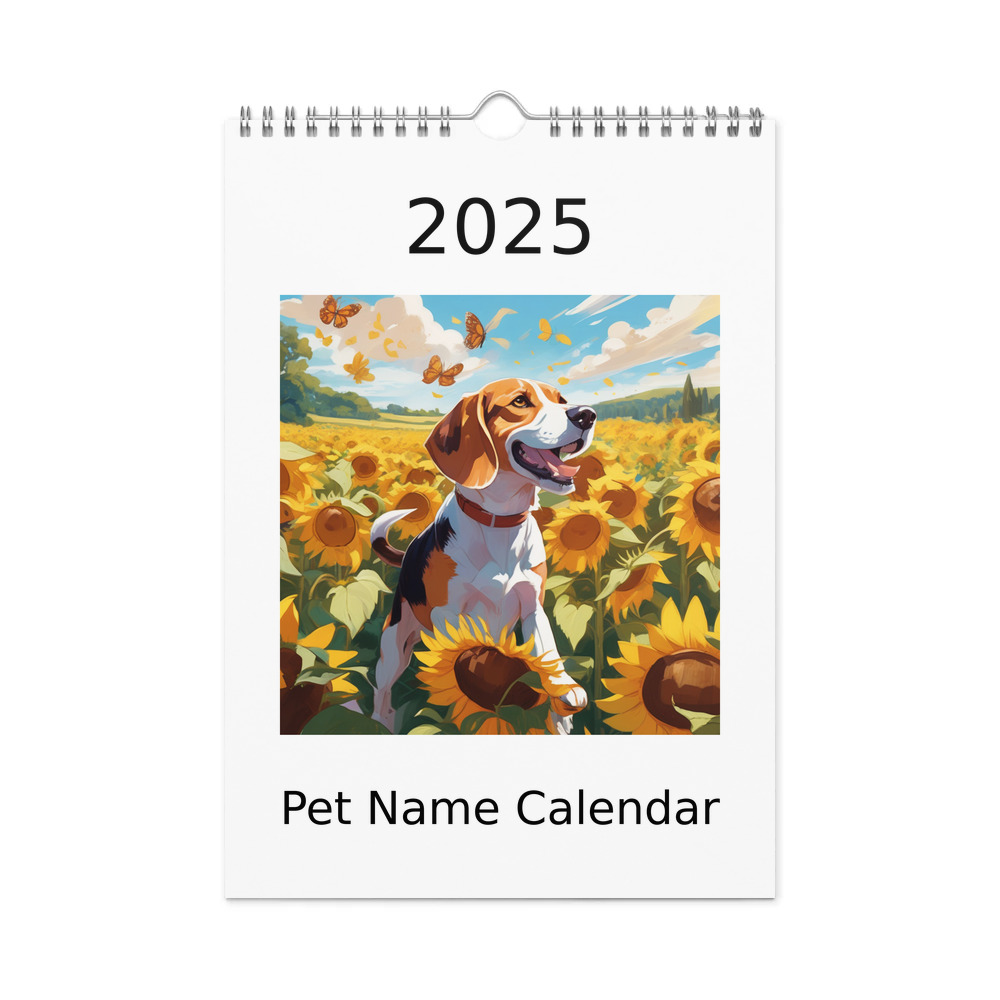PugMug Custom Beagle Wall Calendar (2026)