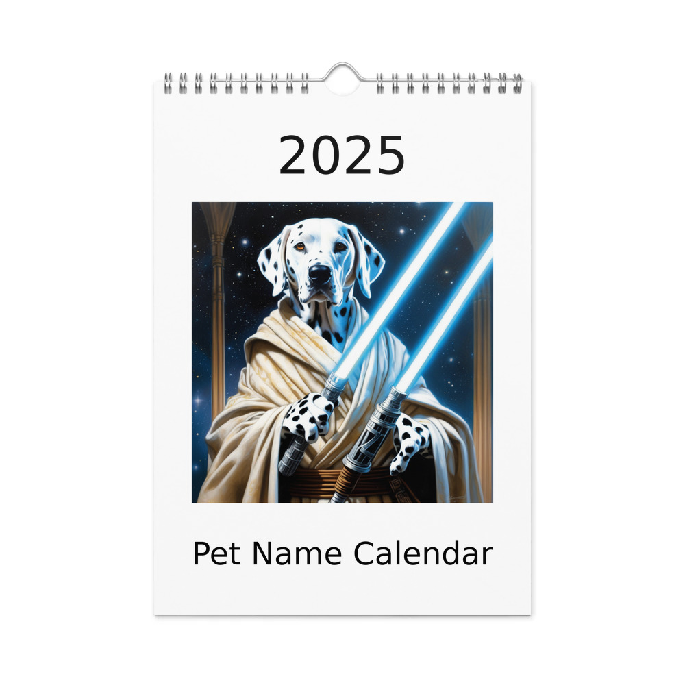 PugMug Custom Dalmatian Wall Calendar (2026)