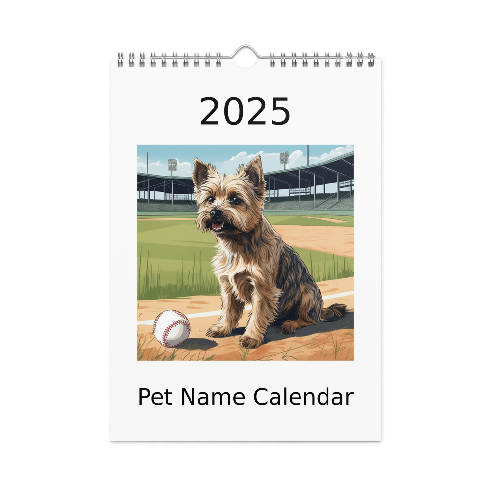 PugMug Custom Cairn Terrier Wall Calendar (2026)