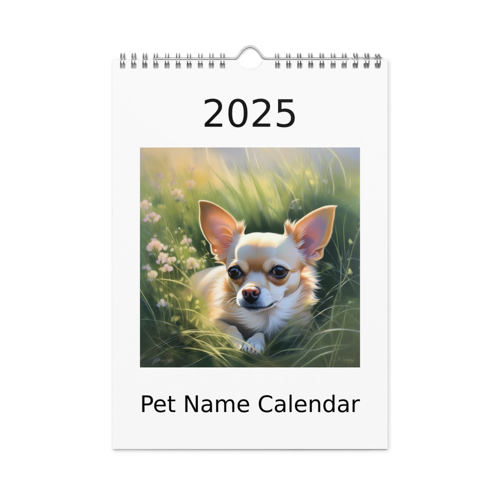 PugMug Custom Chihuahua Wall Calendar (2026)