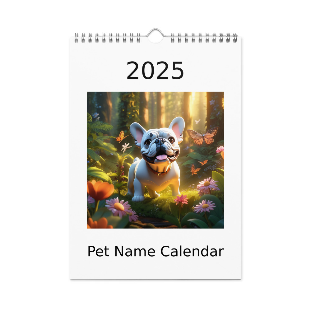 PugMug Custom Bulldog Wall Calendar (2026)