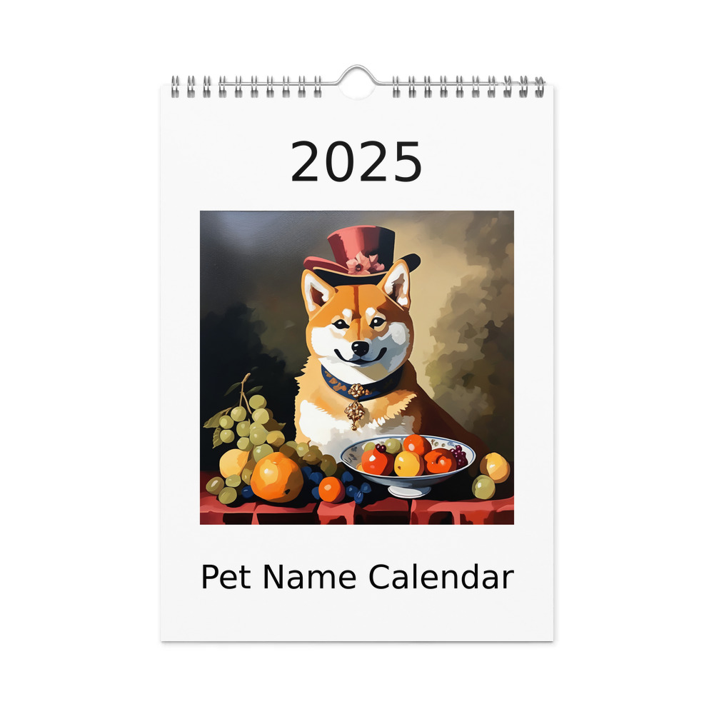 PugMug Custom Shiba Inu Wall Calendar (2026)