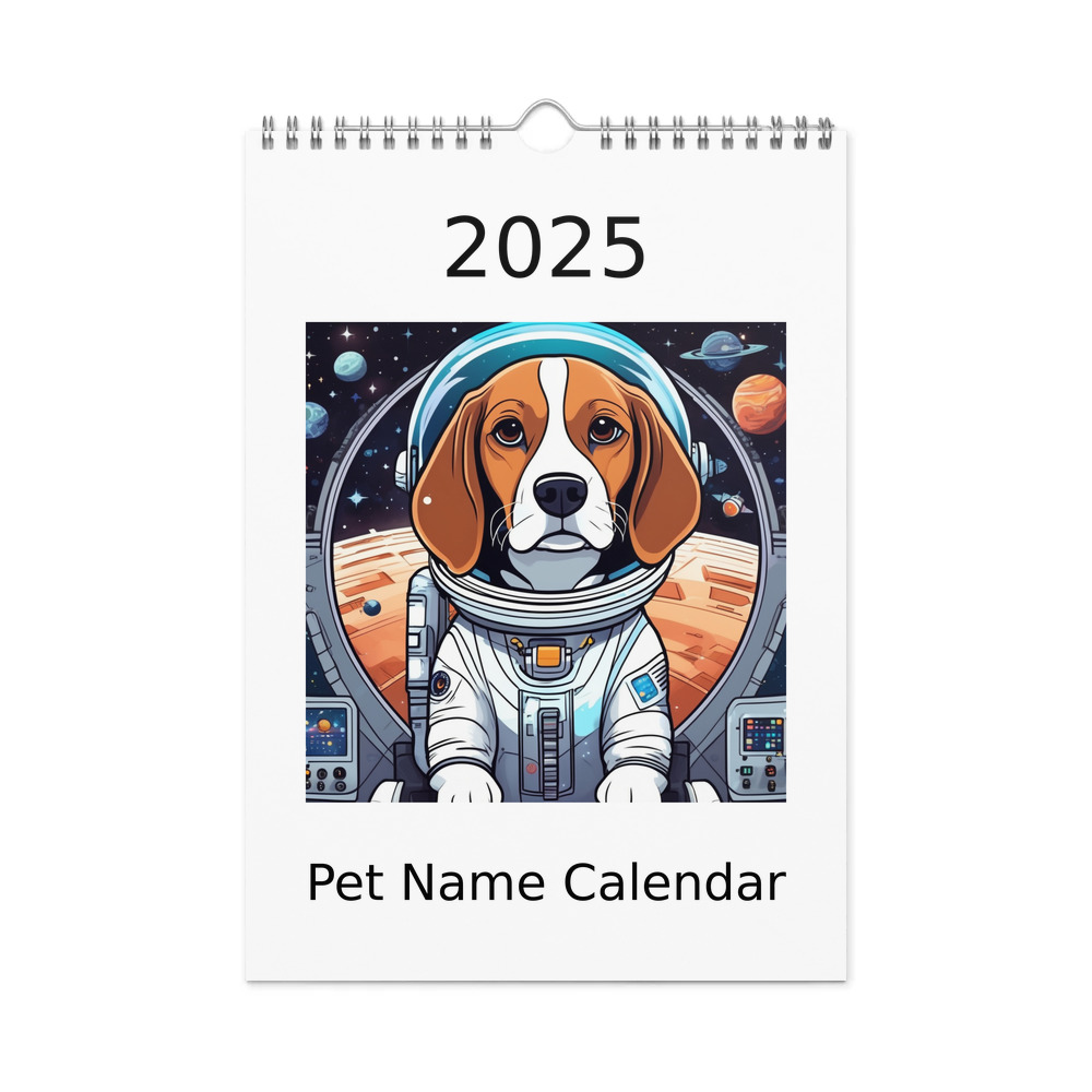 PugMug Custom Beagle Wall Calendar (2026)
