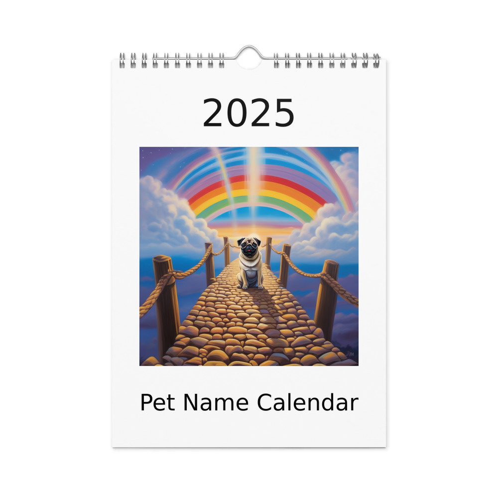 PugMug Custom Pug Wall Calendar (2026)