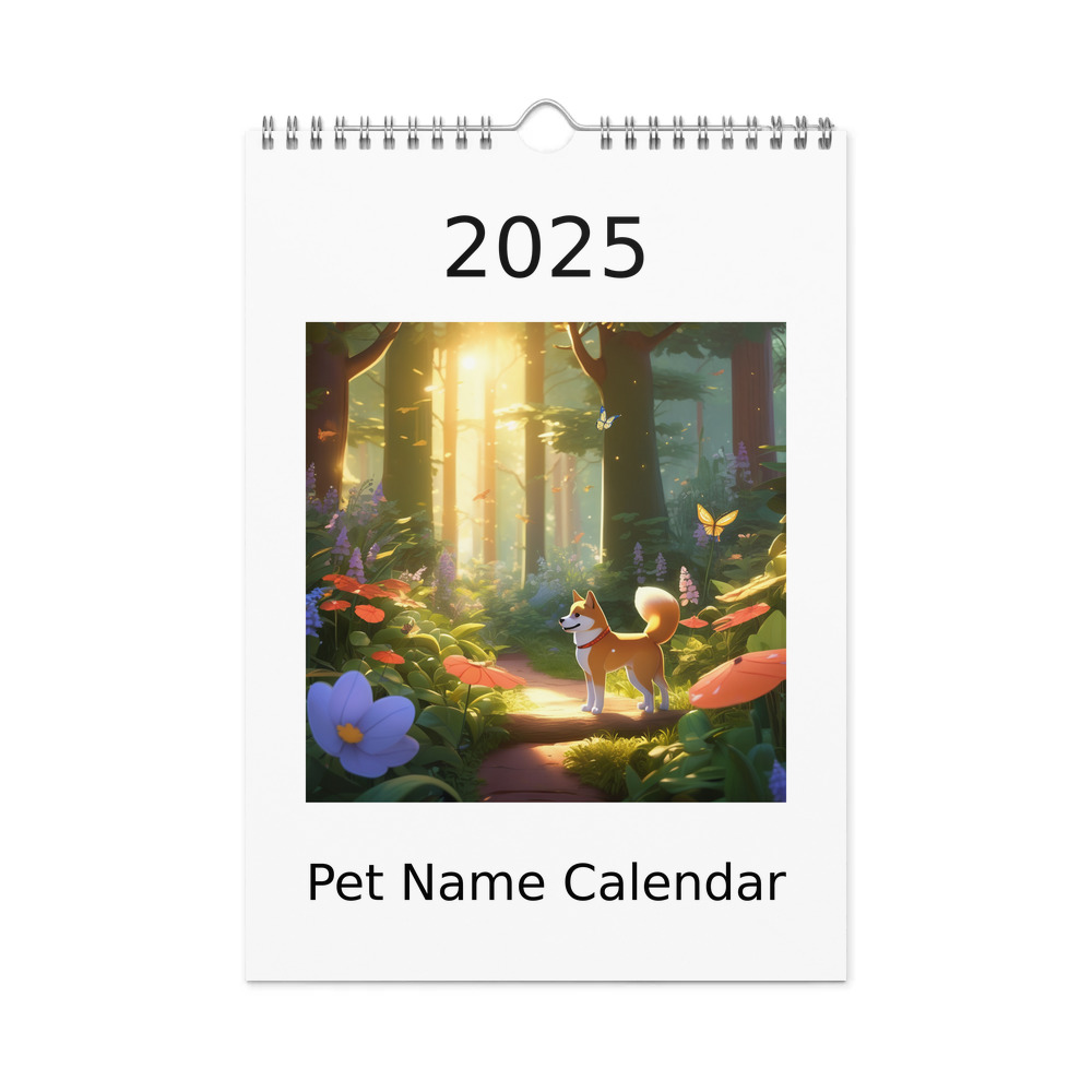 PugMug Custom Shiba Inu Wall Calendar (2026)