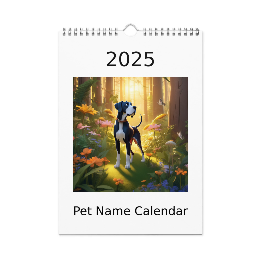 PugMug Custom Great Dane Wall Calendar (2026)