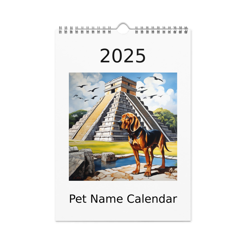 PugMug Custom Bloodhound Wall Calendar (2026)