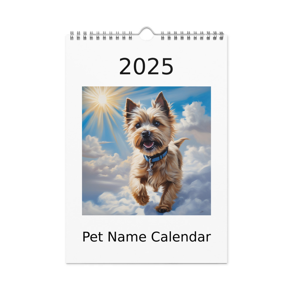 PugMug Custom Cairn Terrier Wall Calendar (2026)