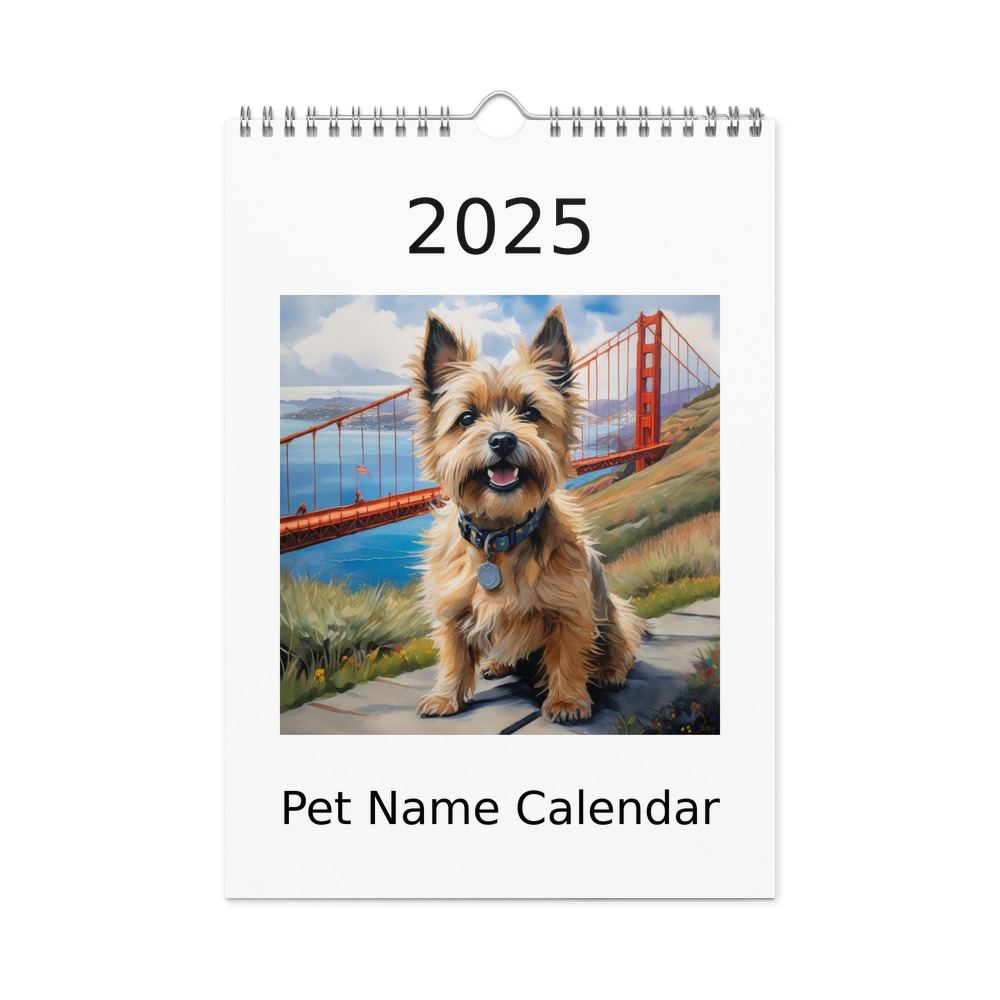 PugMug Custom Cairn Terrier Wall Calendar (2026)