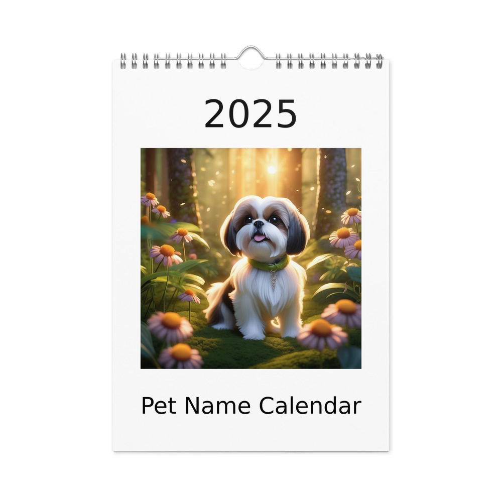 PugMug Custom Shih Tzu Wall Calendar (2026)