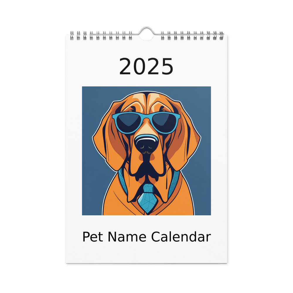 PugMug Custom Pet Wall Calendar (2026)