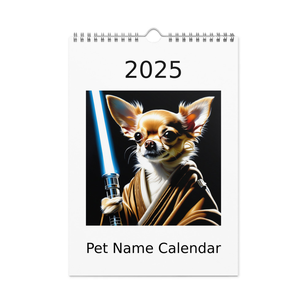 PugMug Custom Chihuahua Wall Calendar (2026)